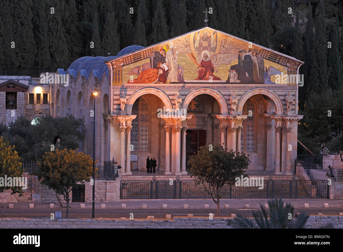 Israël, Jérusalem,Gethsemani basilique de l'Agonie Banque D'Images