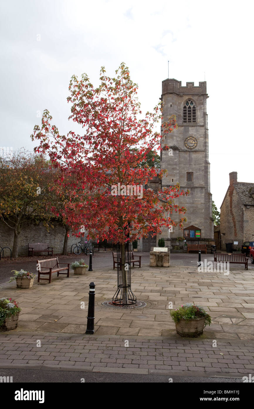 Place du village Eynsham Oxfordshire Banque D'Images