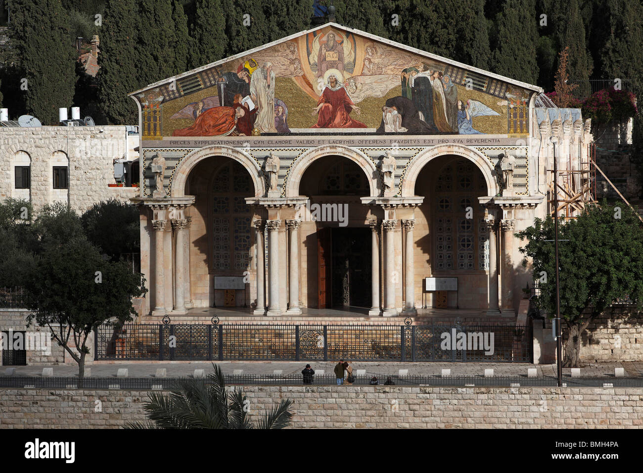 Israël, Jérusalem,Gethsemani basilique de l'Agonie Banque D'Images