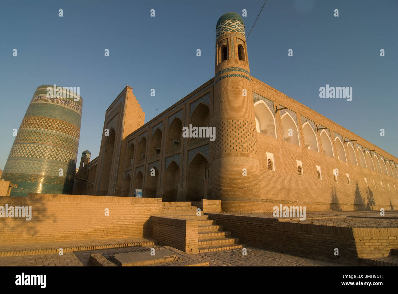 Mosquée à Ichon Qala Forteresse, Khiva, Ouzbékistan Banque D'Images