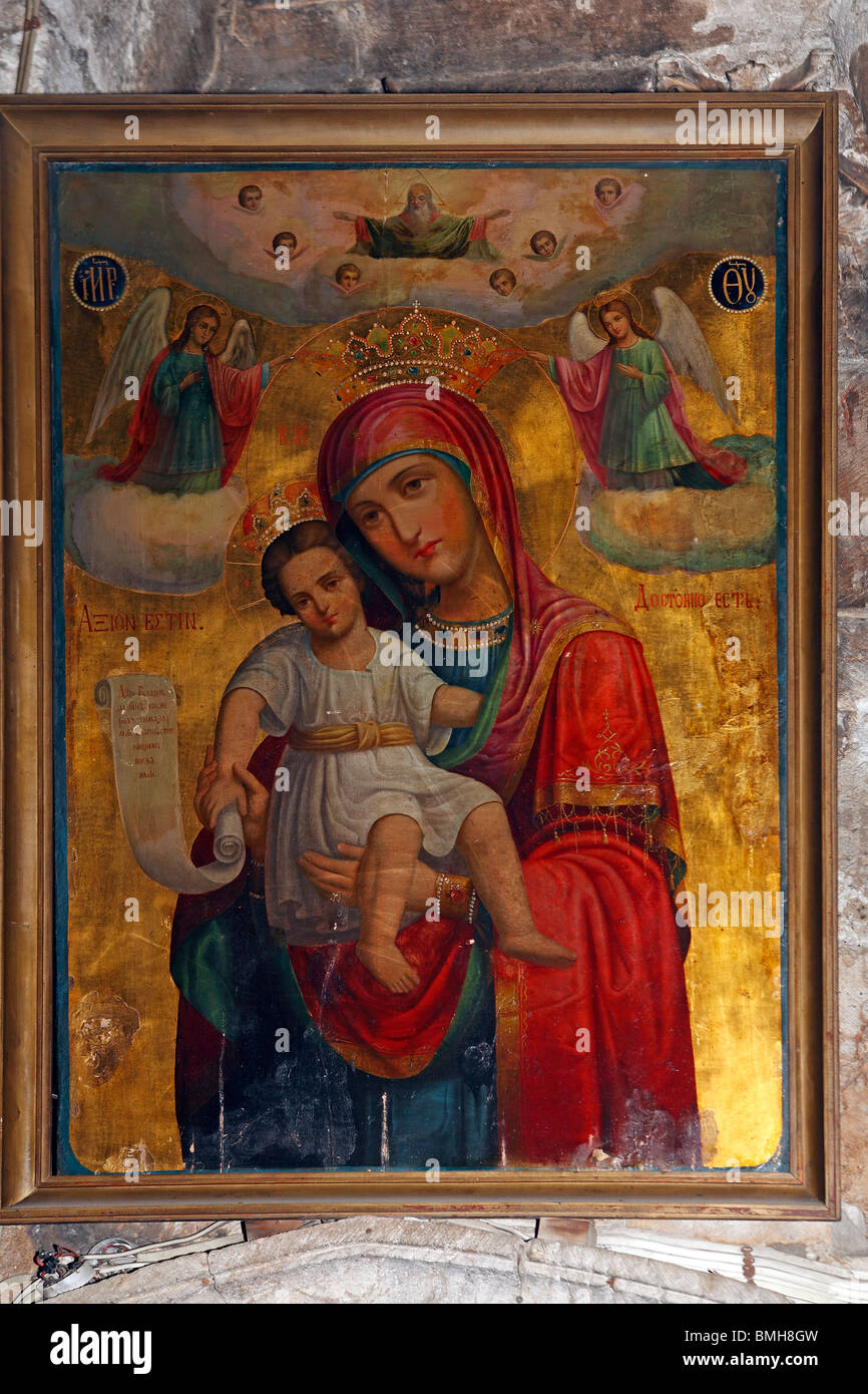 Israël, Jérusalem, Mary's Tomb,église Arménienne Banque D'Images