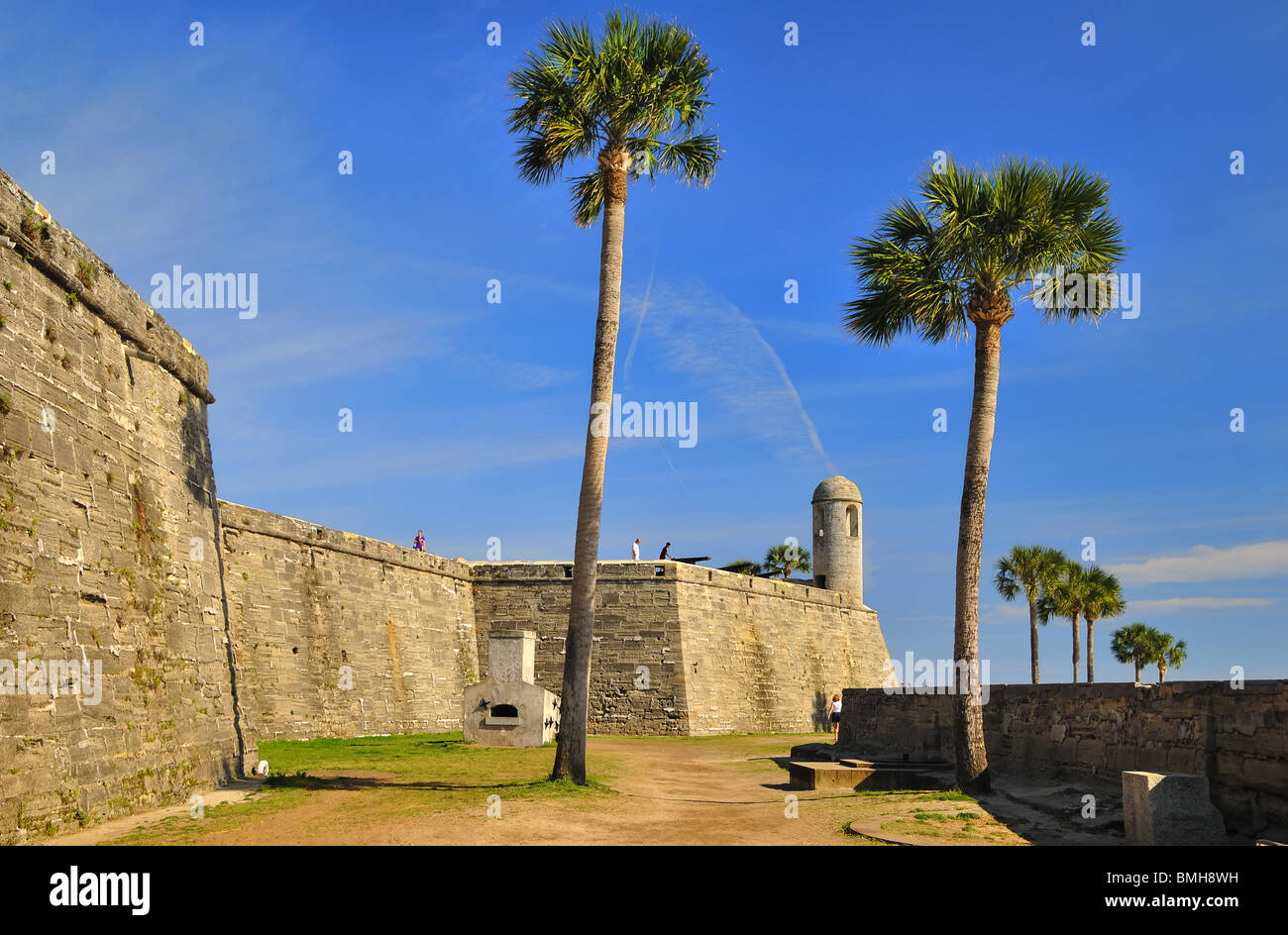 Castillo de San Marcosis l'un des plus anciens forts en maçonnerie dans le territoire continental des États-Unis et a été très bien conservé. Banque D'Images