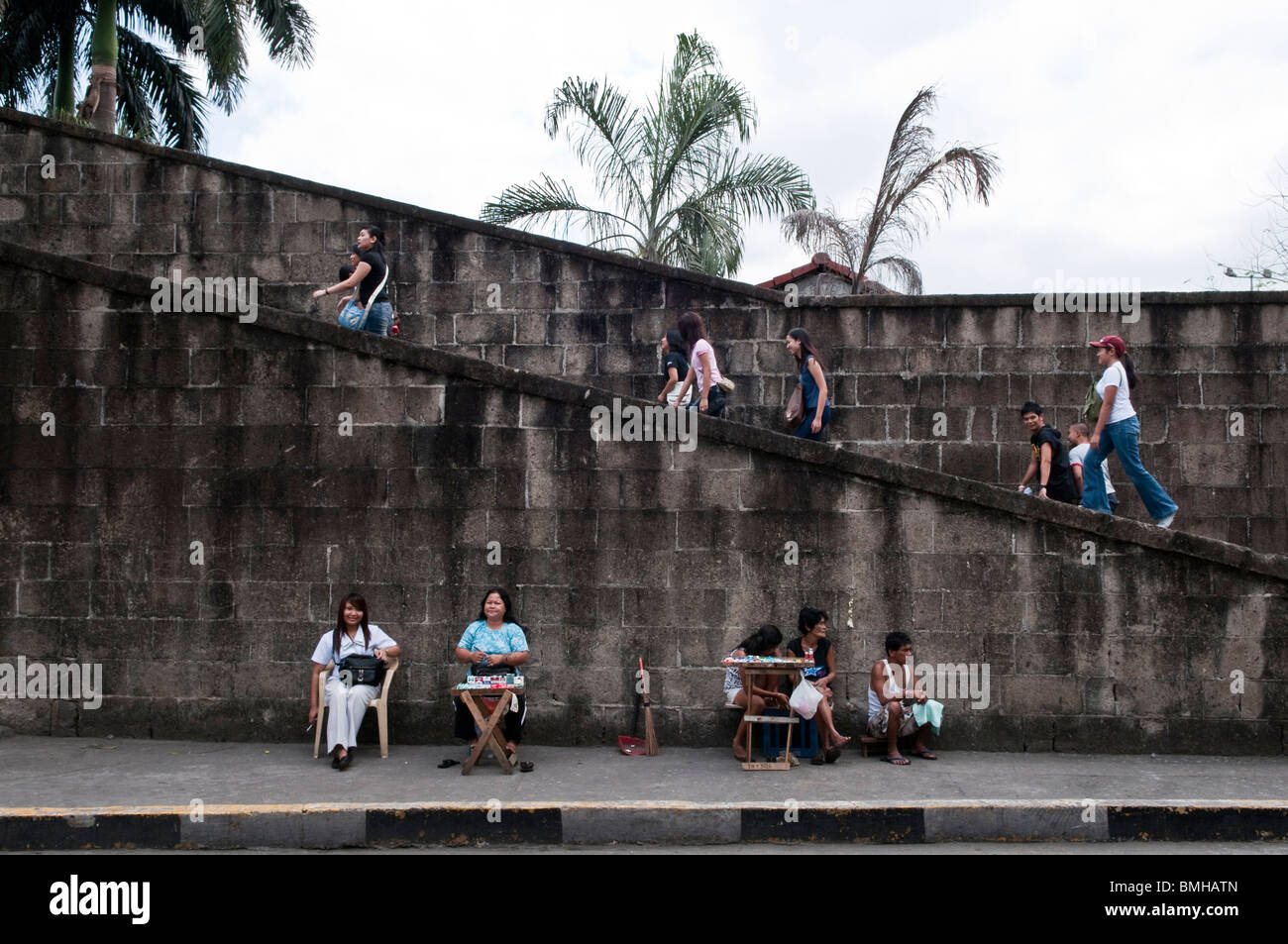Philippines, Manille, dans Intramuros le plus ancien quartier de la ville de Manille. Banque D'Images