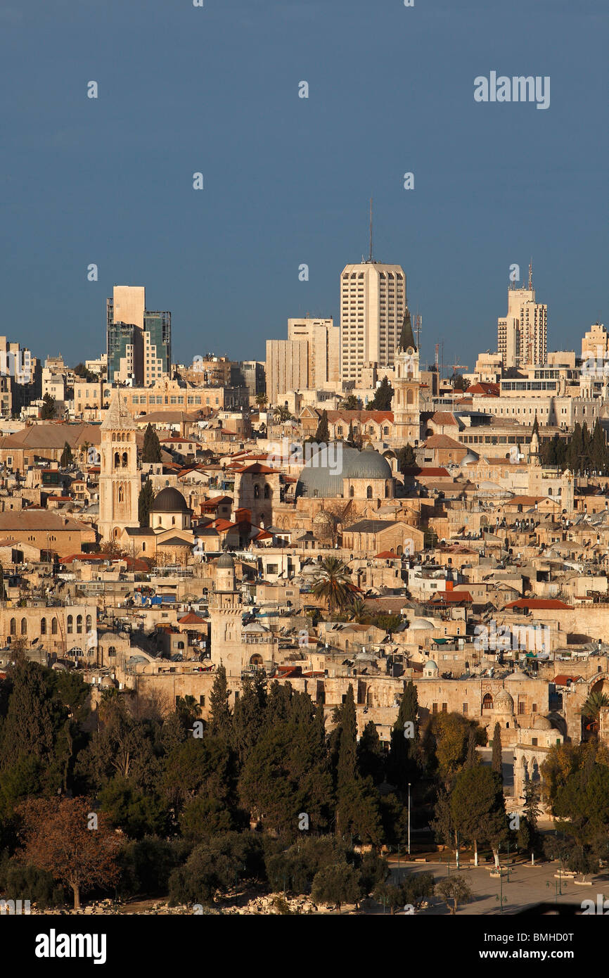 Israël, Jérusalem, mur de l'Est du Mont du Temple, la vieille ville Banque D'Images