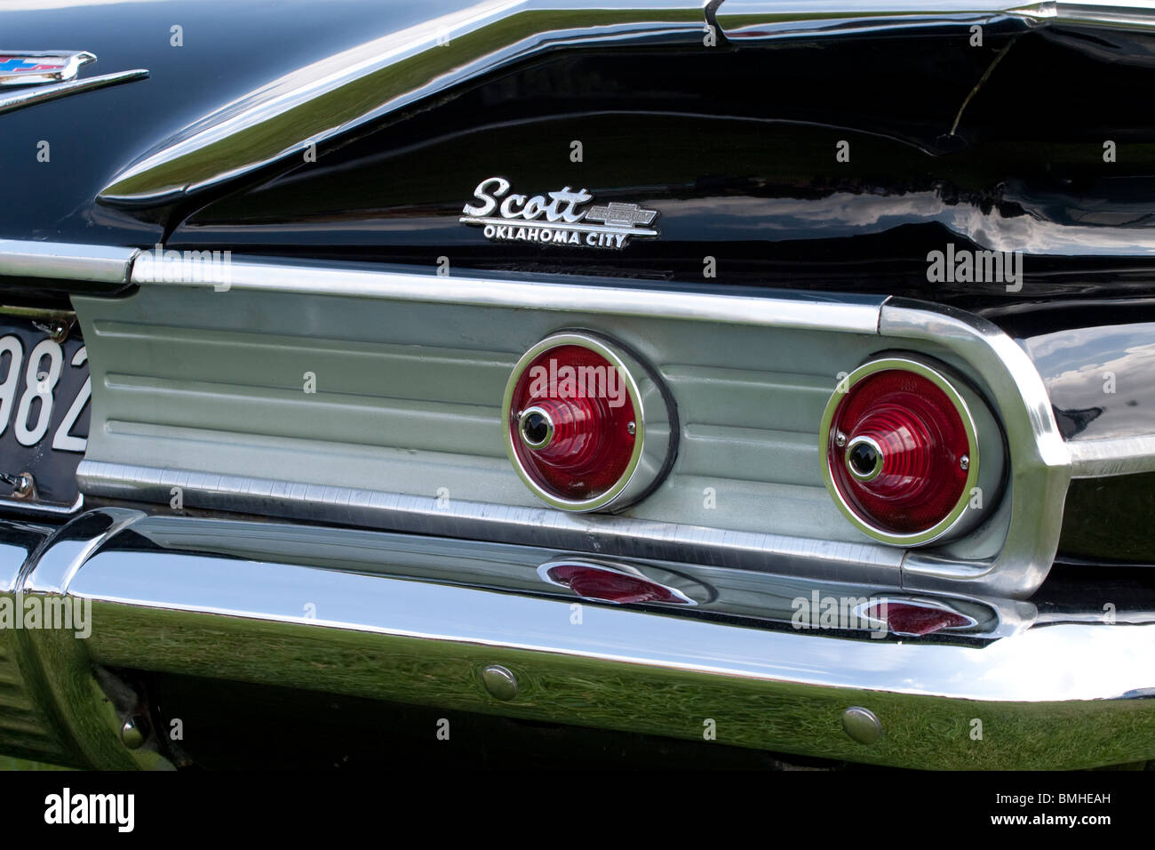 Le feu arrière d'un cluster 1959 Ford Fairlane Galaxie Banque D'Images