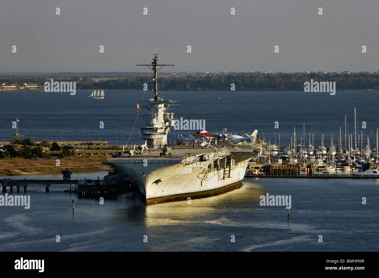 L'USS Yorktown au Patriots Point près de Charleston, Caroline du Sud Banque D'Images