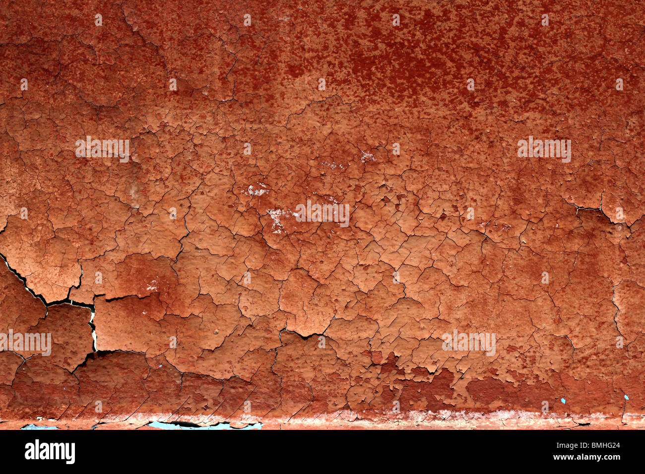 Grunge rouge brun de crackle paint wall texture vintage Banque D'Images
