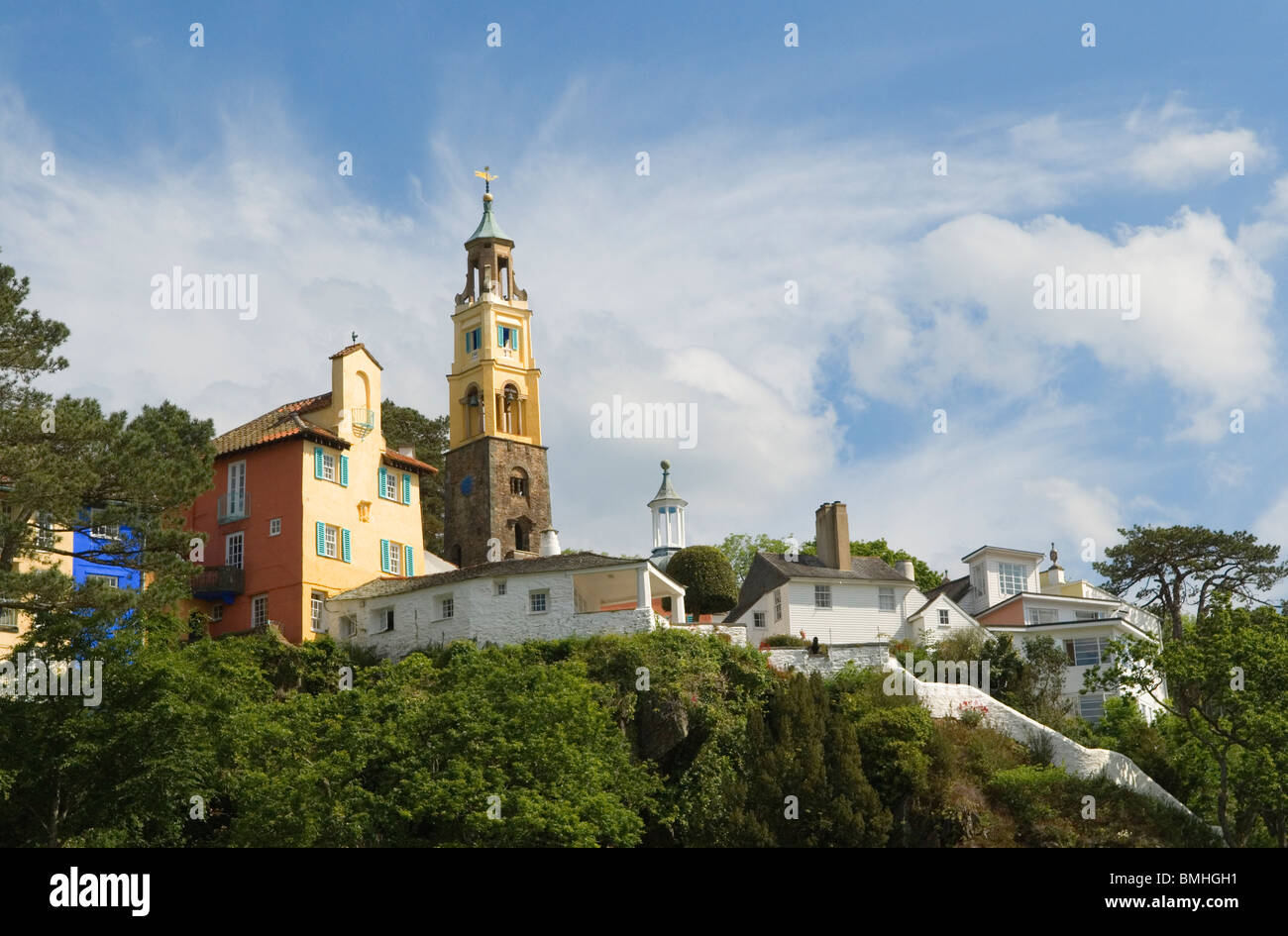 Portmeirion Portmerion Gwynedd au nord du Pays de Galles UK HOMER SYKES Banque D'Images