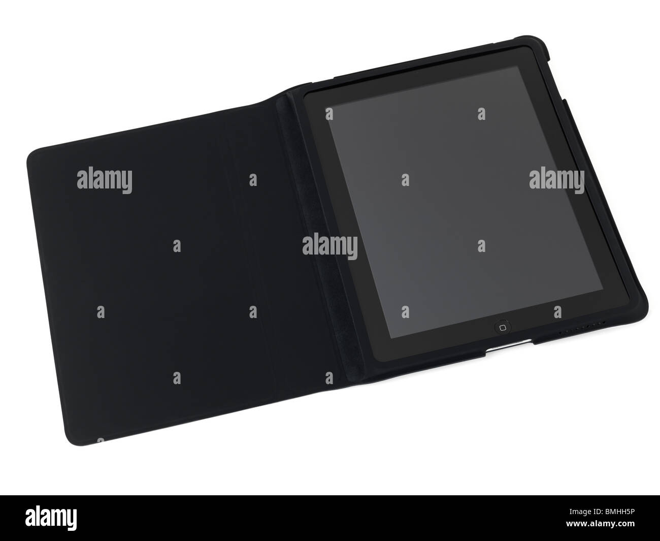 Apple iPad 3G tablet computer dans un cas isolé sur fond blanc Banque D'Images