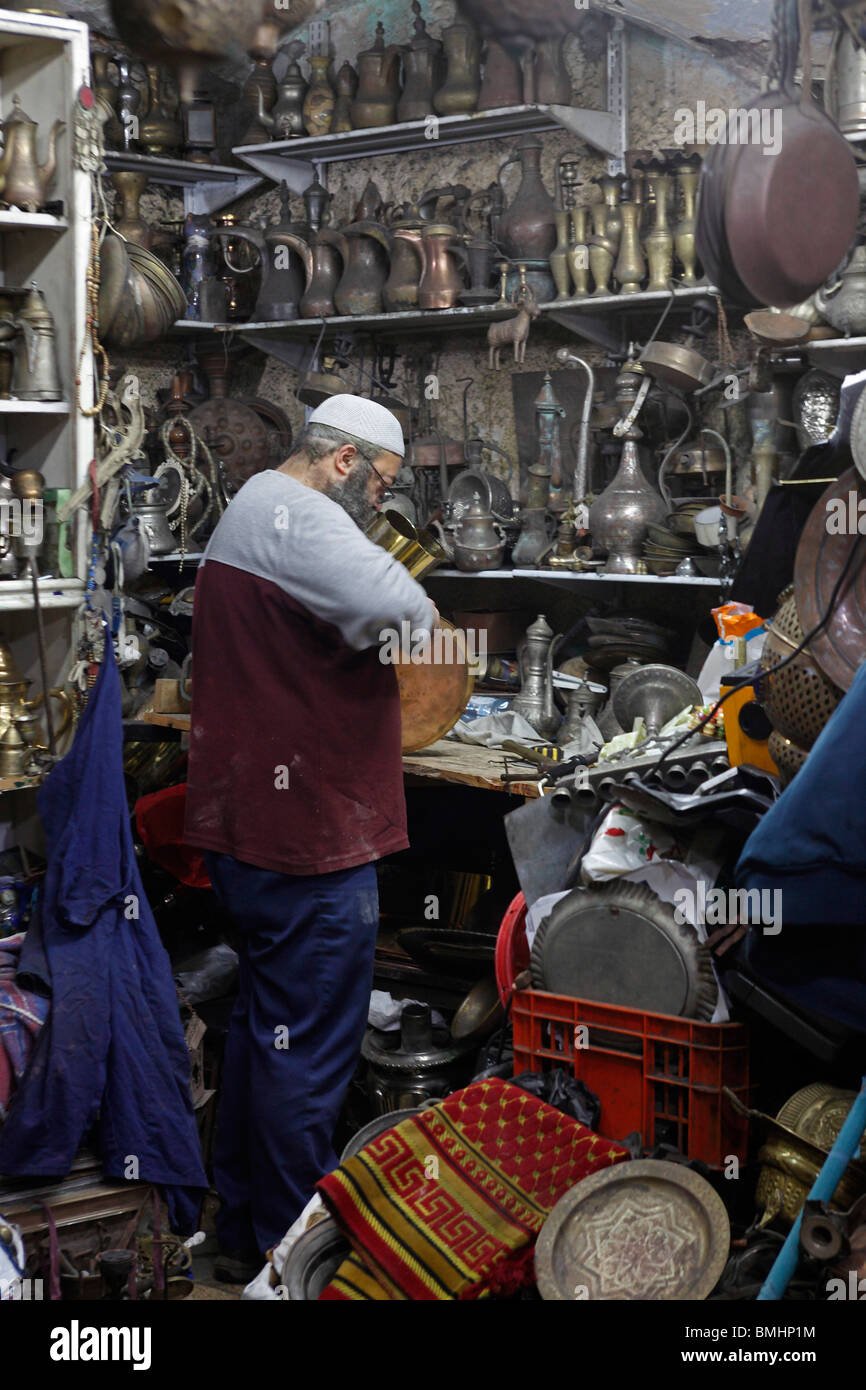 Israël Jérusalem quartier musulman musulmane marché Marchés Banque D'Images