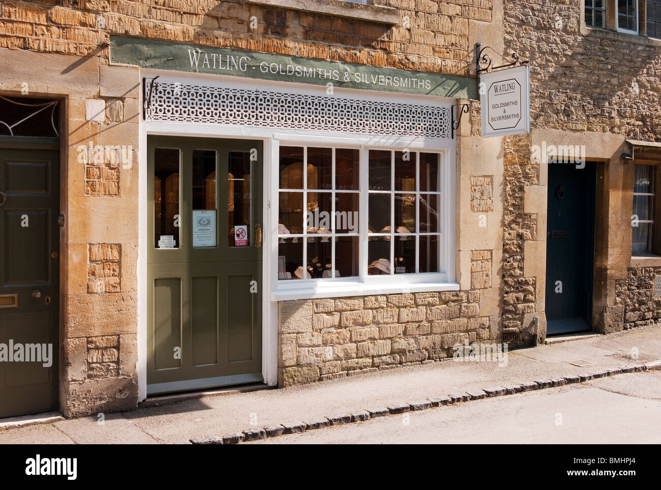 Goldsmiths & silversmiths shop Watling en avant, Lacock UK Banque D'Images