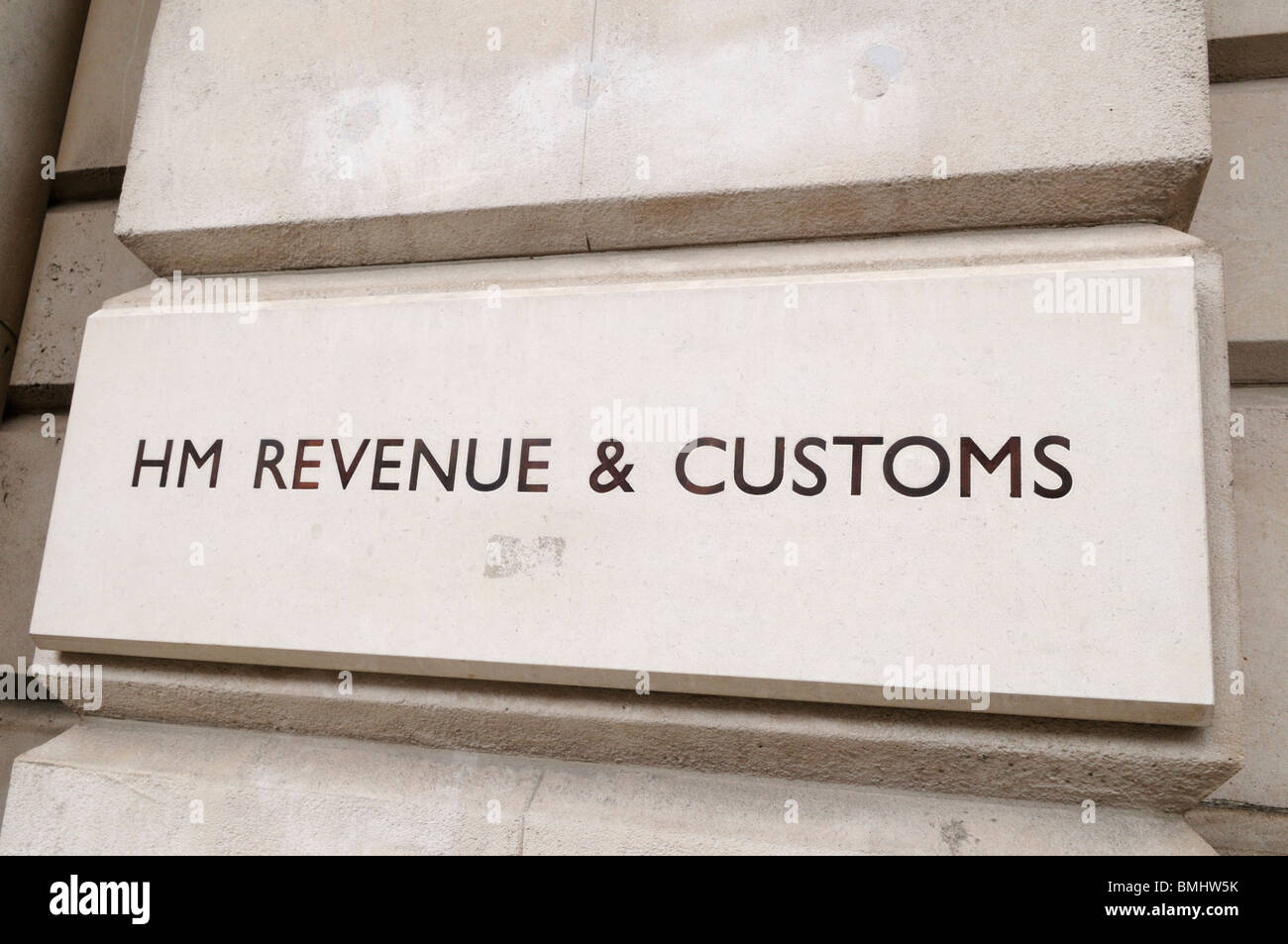 Inscrivez-HM Revenue & Customs, Whitehall, Londres, Angleterre, RU Banque D'Images