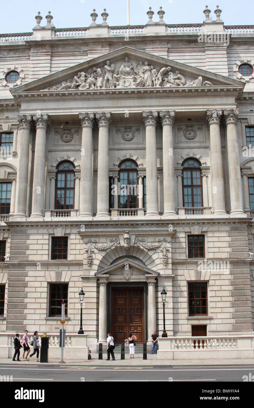 H M Trésor sur Whitehall, Westminster, Londres, Angleterre, Royaume-Uni Banque D'Images