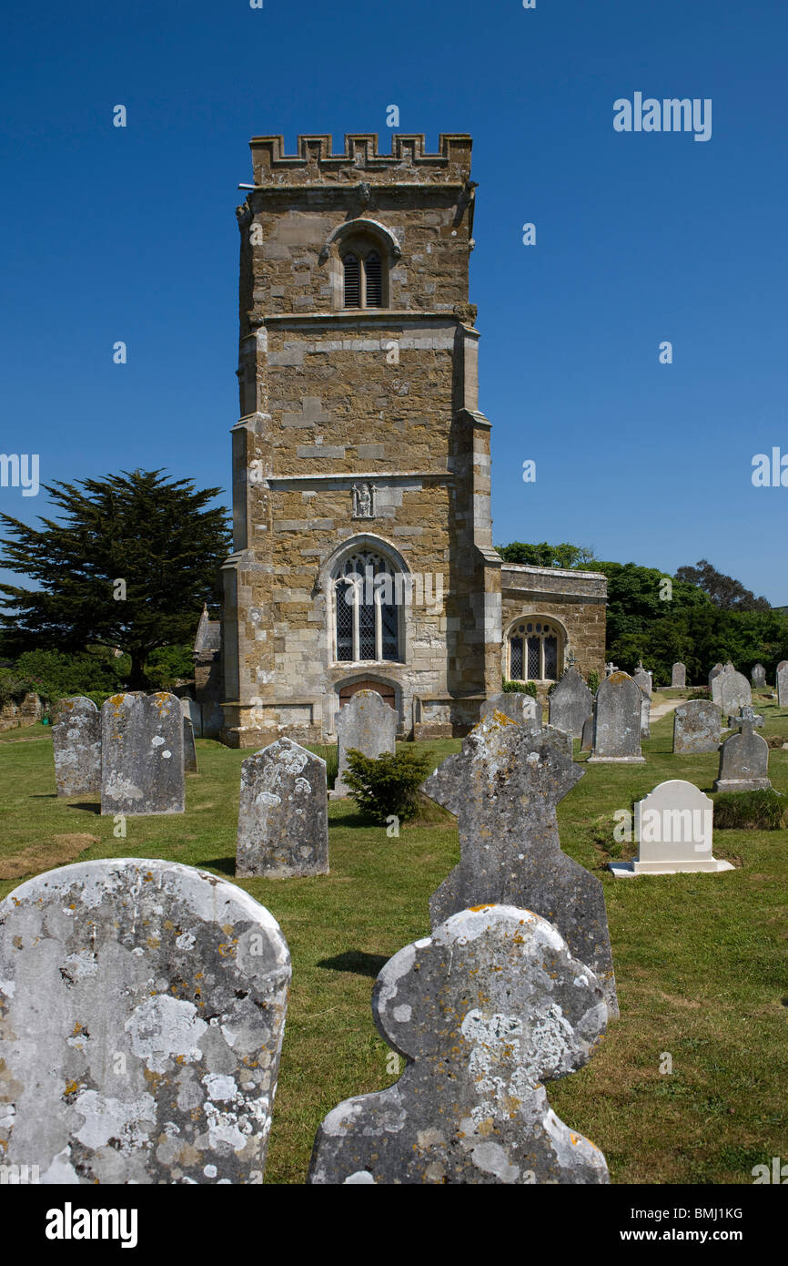 L'église paroissiale de Saint Nicholas à Abbotsbury, Dorset, UK. Banque D'Images