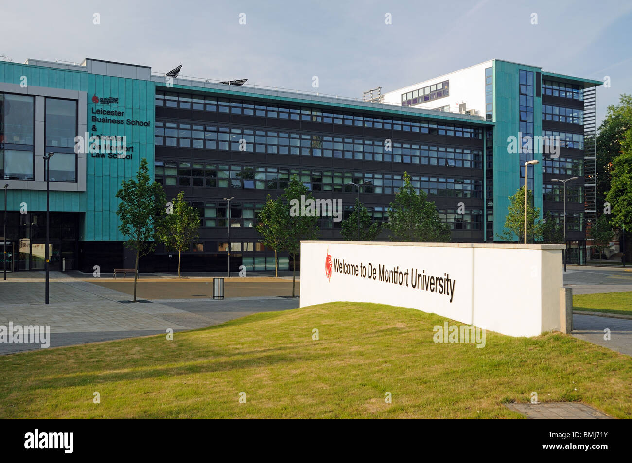 De Montfort University's Hugh Aston Building, à Leicester, Leicestershire, Angleterre Banque D'Images