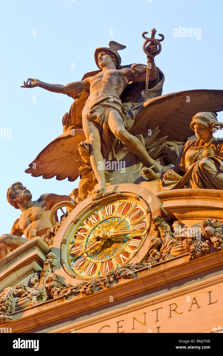 Statue de mercure, Grand Central Terminal, New York City. Banque D'Images