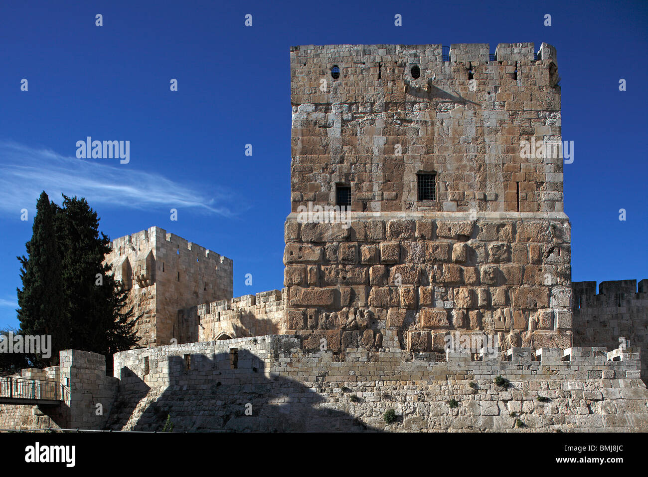 Israël, Jérusalem, vieille ville, citadelle,la Tour de David Banque D'Images