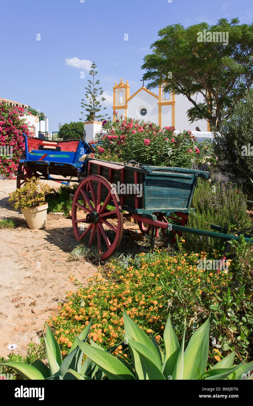 Portugal Praia De Luz Jardin du Château Banque D'Images