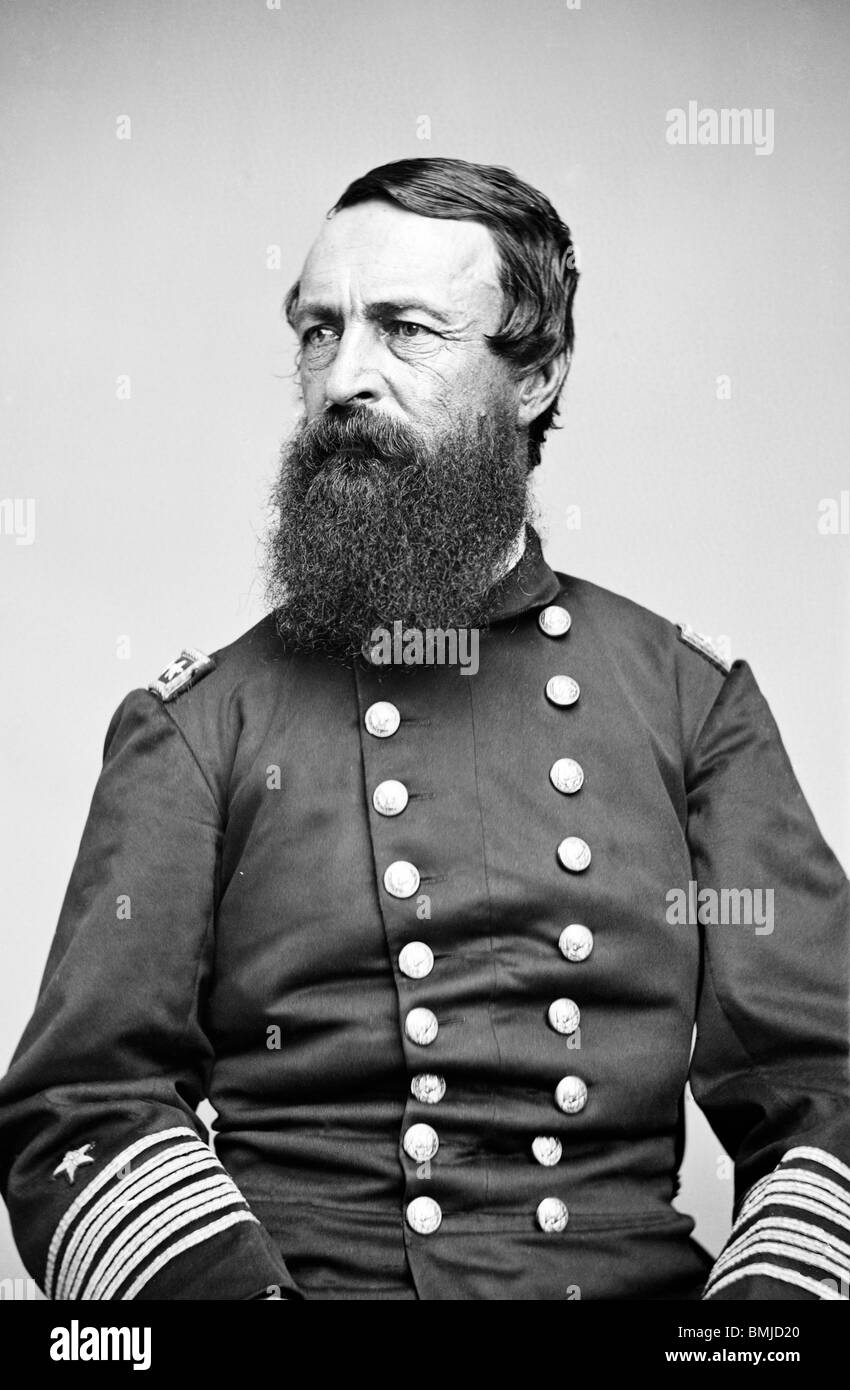 Le Contre-amiral David Dixon Porter, United States Navy, guerre civile USA Banque D'Images