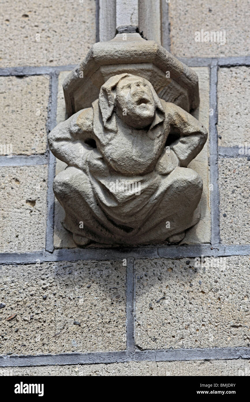 Détail de la façade de l'église, Amsterdam, Pays-Bas Banque D'Images