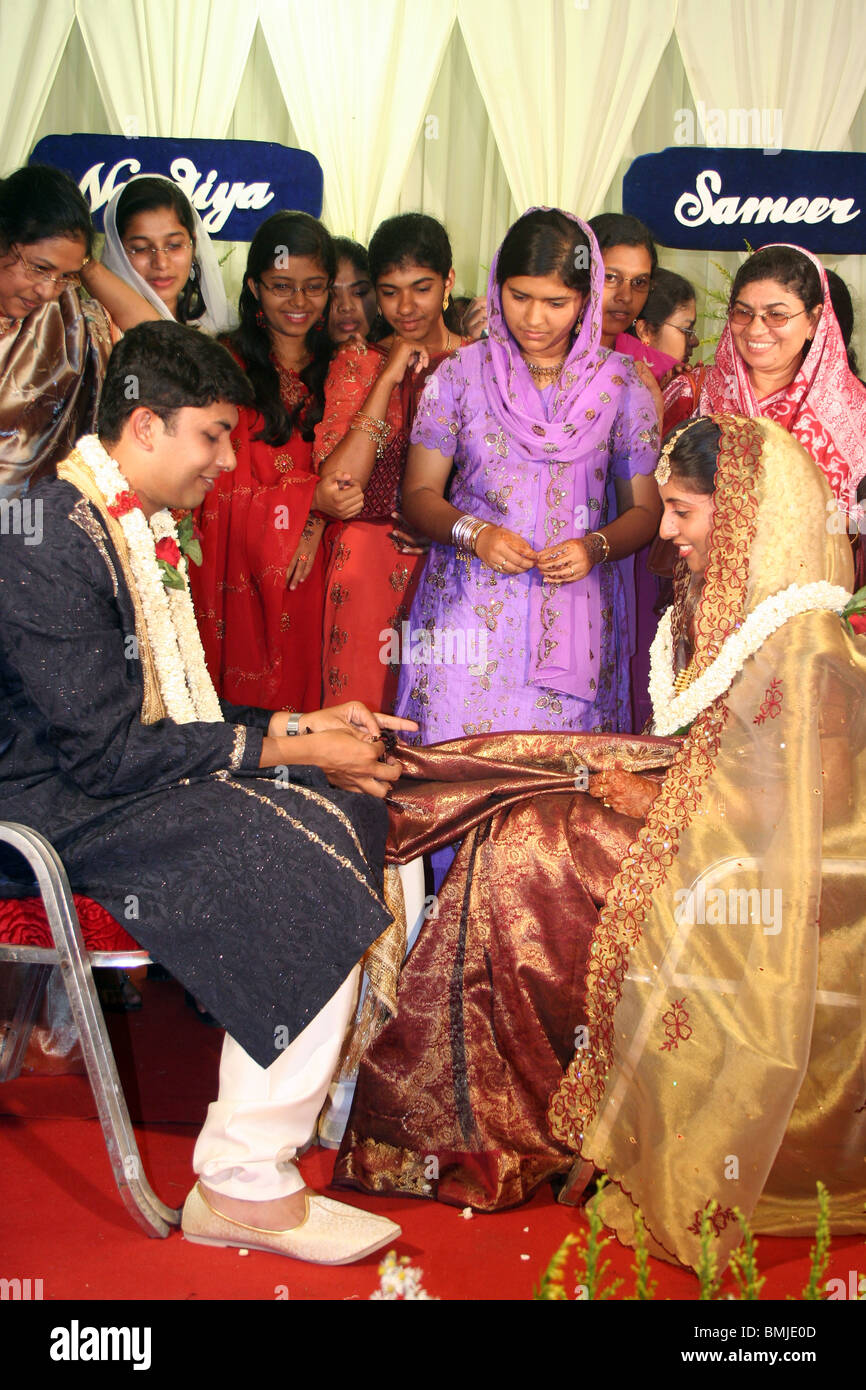 Mariage musulman en Inde Banque D'Images