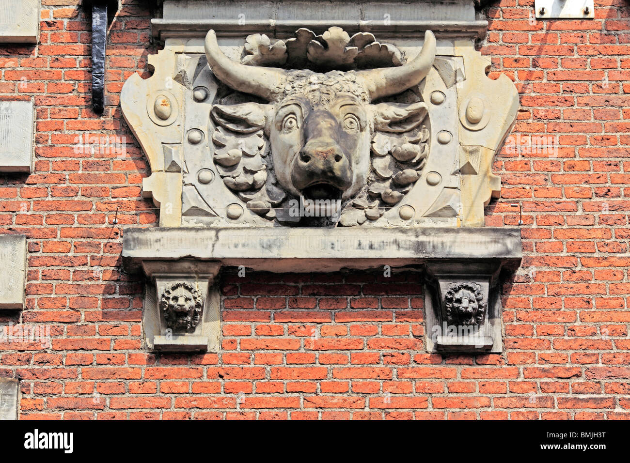 Façade de Vleeshal (Meat Market) par Lieven de clé (1604), Haarlem, Pays-Bas Banque D'Images