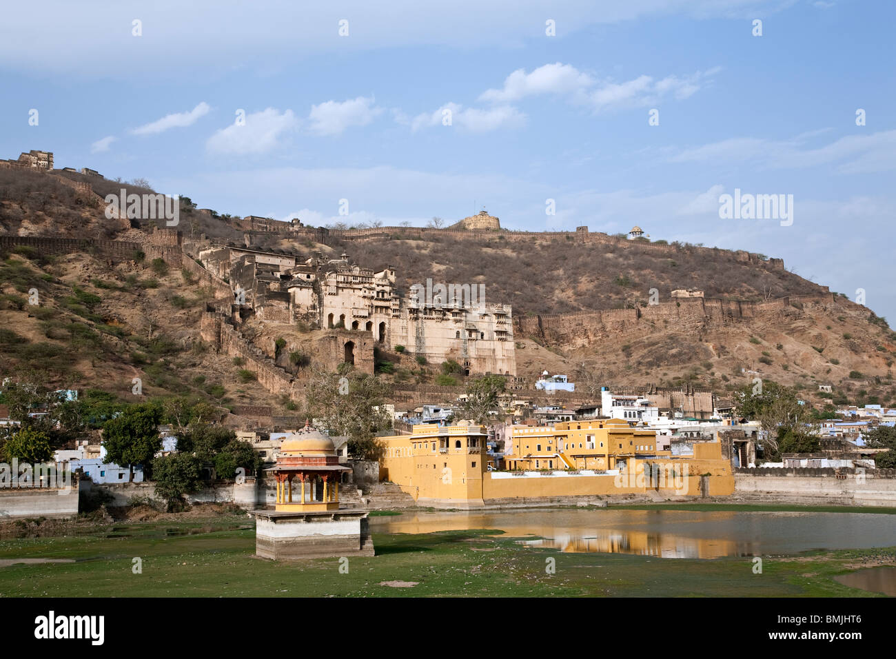 Bundi Palace. Le Rajasthan. L'Inde Banque D'Images