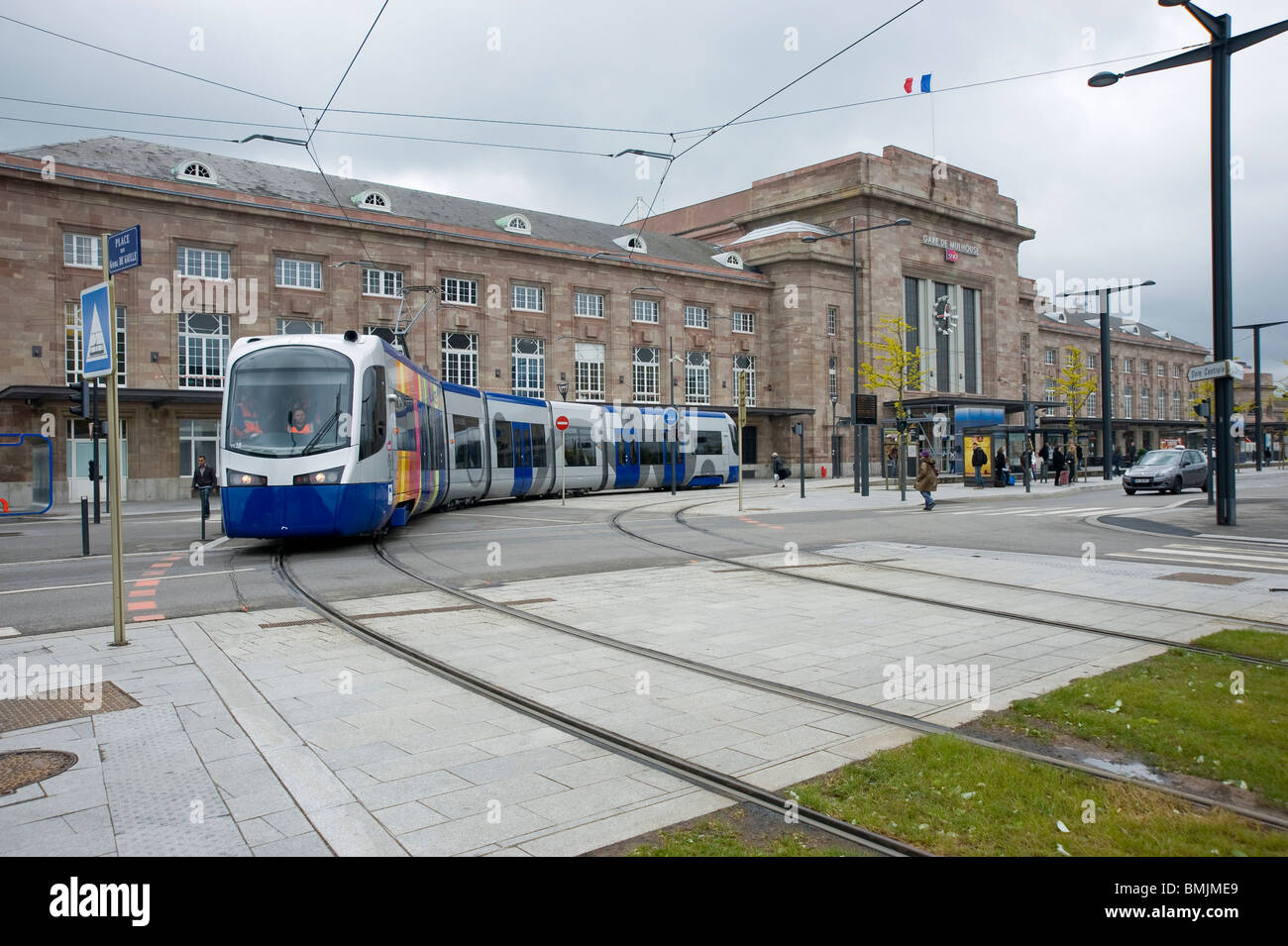 Mulhouse, Tram-Train Banque D'Images