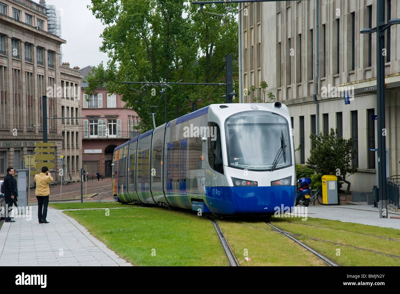 Mulhouse, Tram-Train Banque D'Images