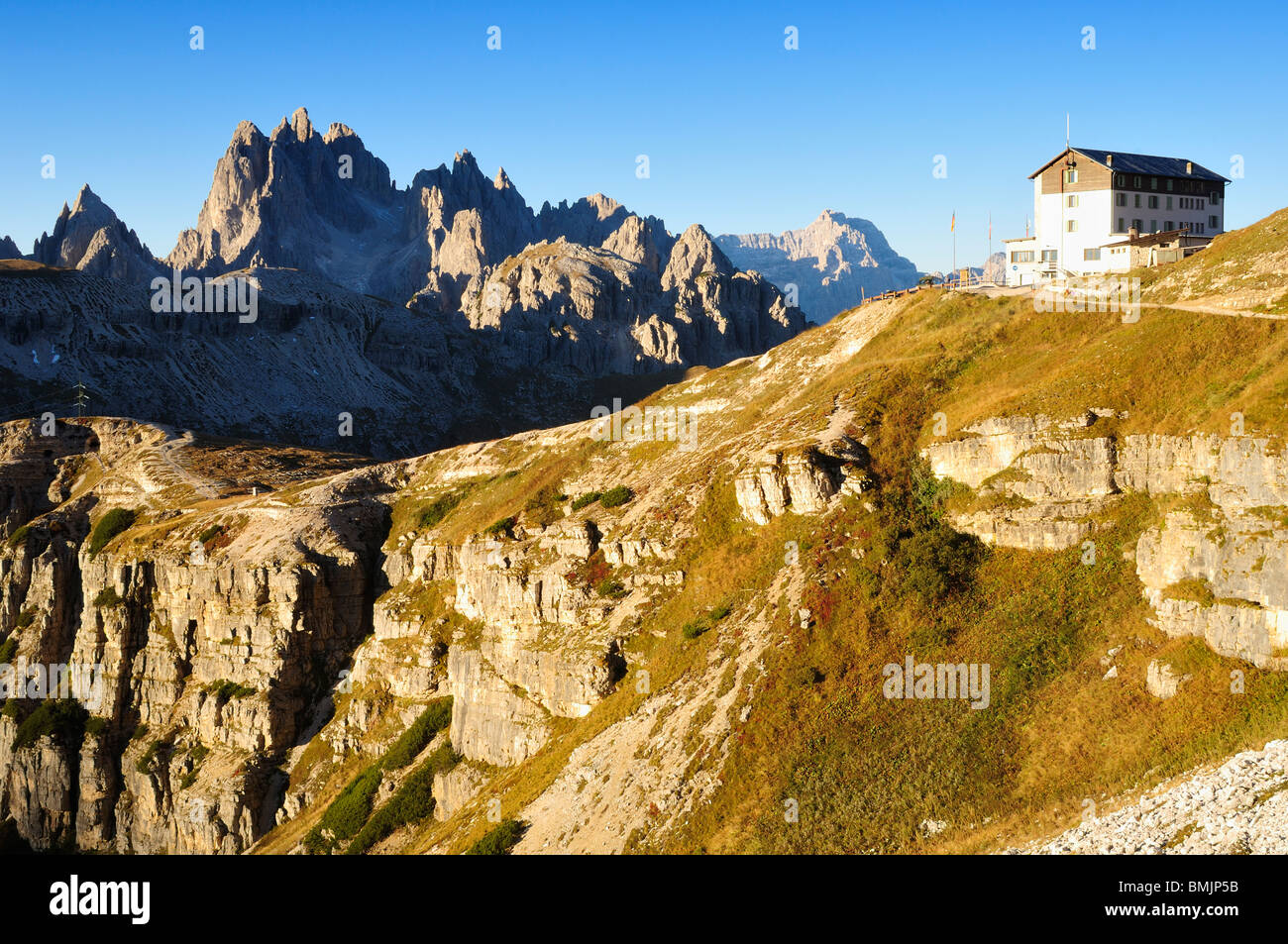 L'Europe, l'Italie, au sommet de la montagne Banque D'Images