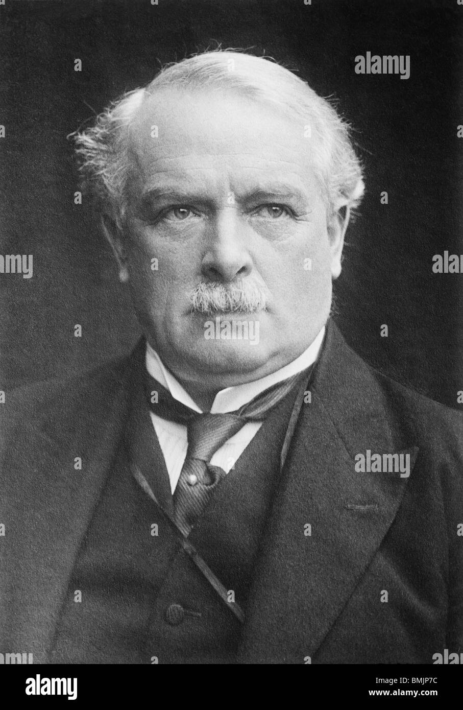 Portrait photo c1910s de David Lloyd George (1863 - 1945) - homme d'État libéral et premier ministre du Royaume-Uni de 1916 - 1922. Banque D'Images