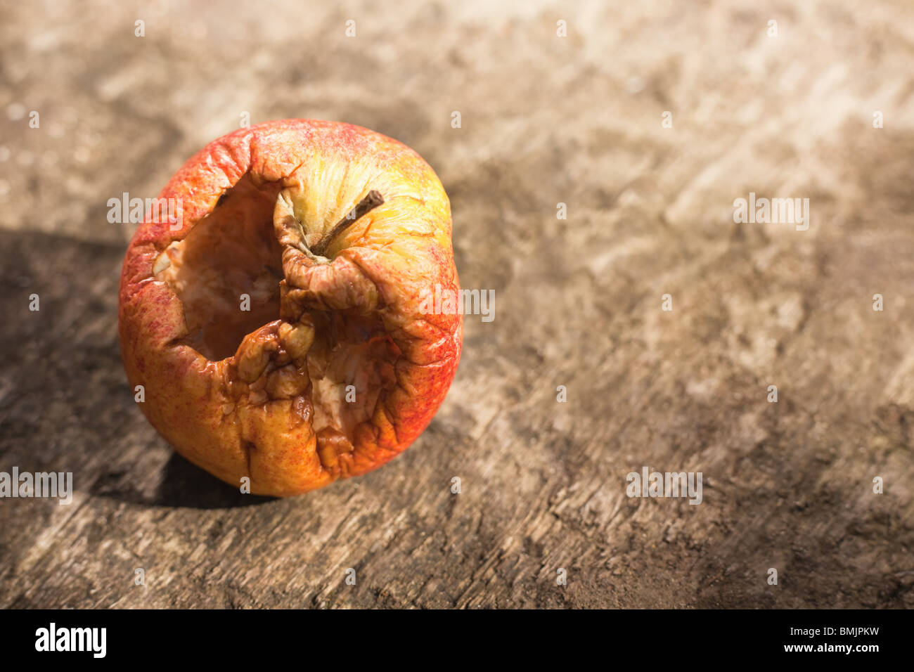 Pomme pourrie Banque D'Images