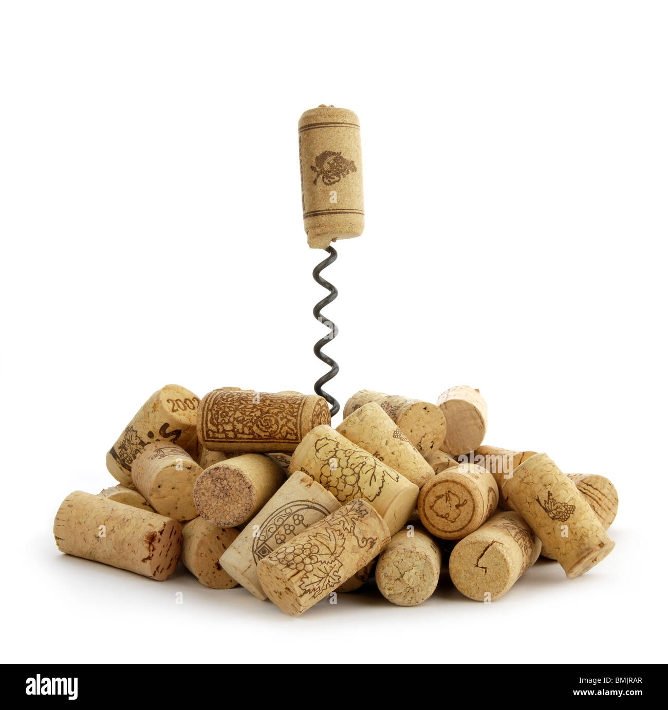 Wine corks arrangement. Banque D'Images
