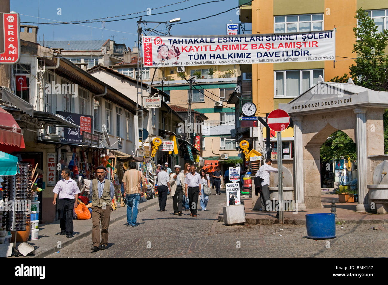 Bursa Kapali Baz l'ICCRA Bazar Marché de l'Anatolie en Turquie Banque D'Images