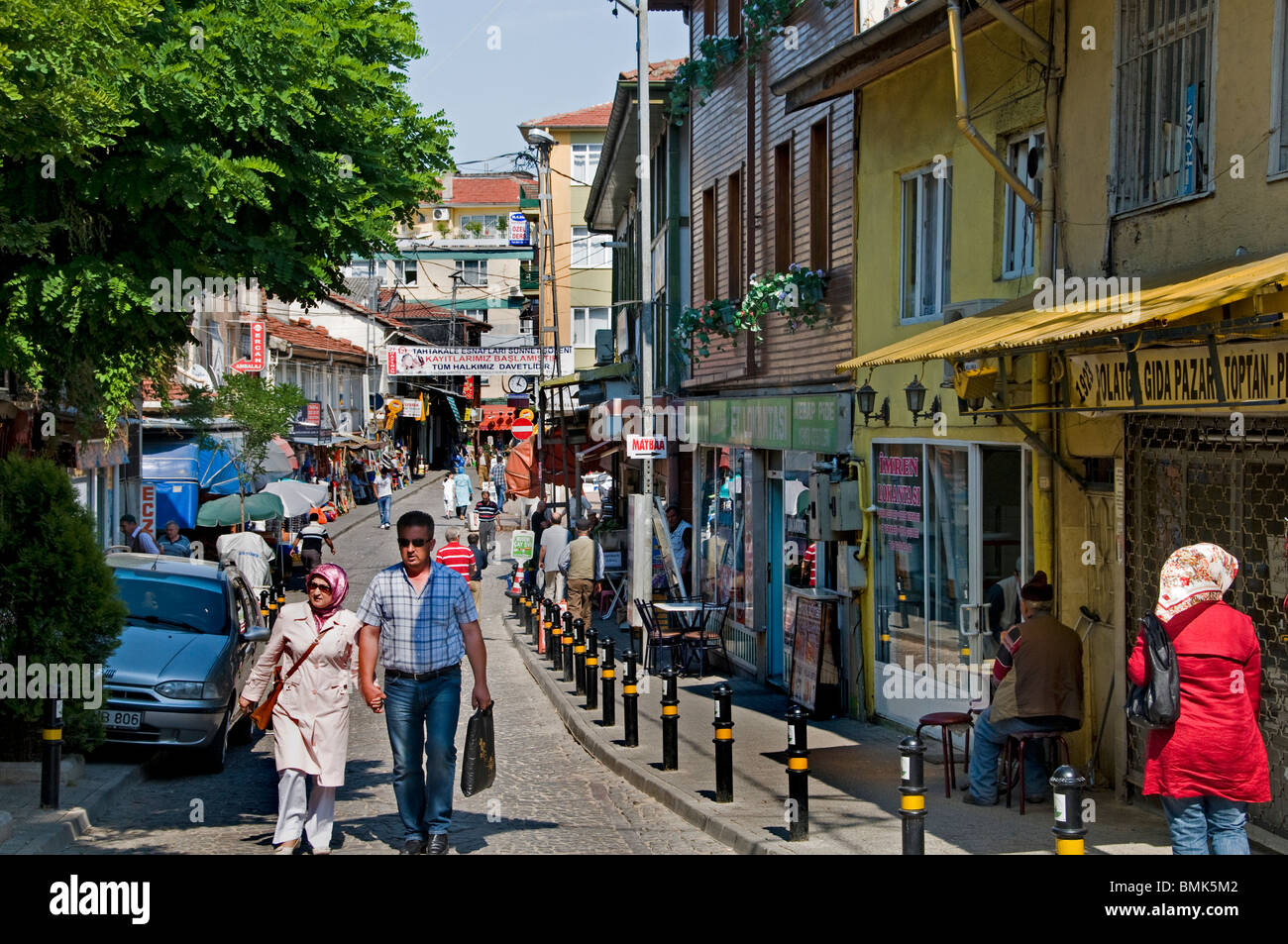 Bursa Kapali Baz l'ICCRA Bazar Marché de l'Anatolie en Turquie Banque D'Images