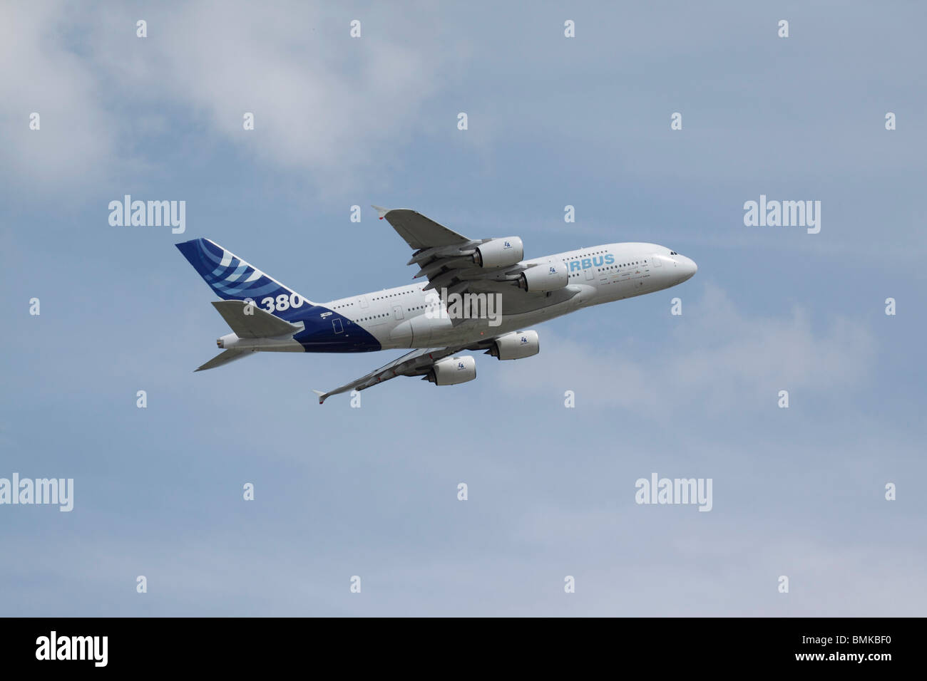 380 avions Airbus test Banque D'Images