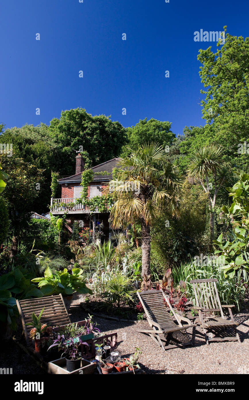 Vues autour du Jardin Exotique Norwich Banque D'Images