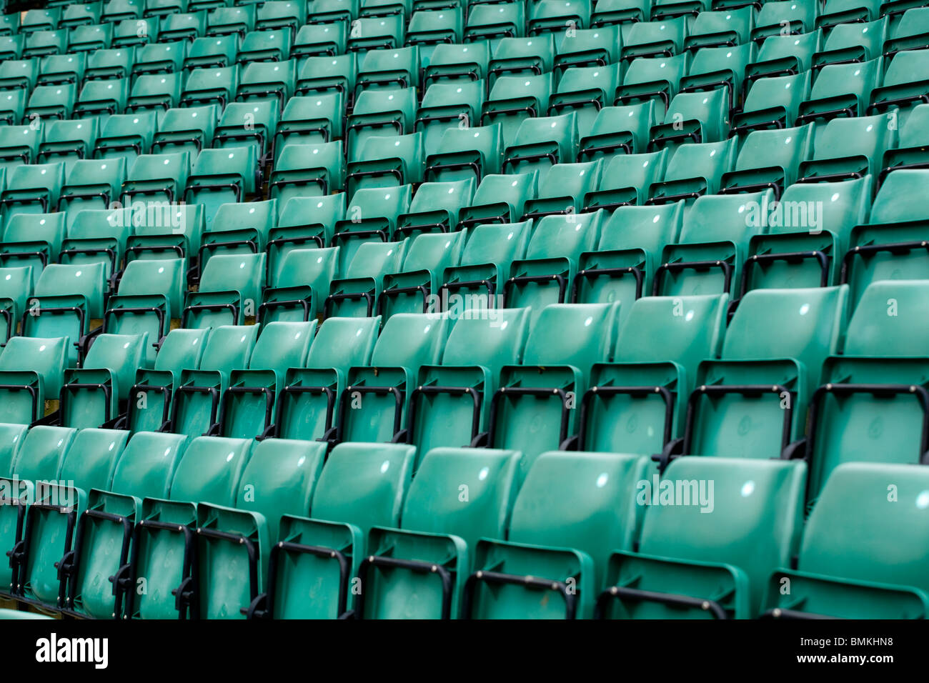 Coin / sièges vides à Wimbledon / Numéro 1 1 Cour. Banque D'Images