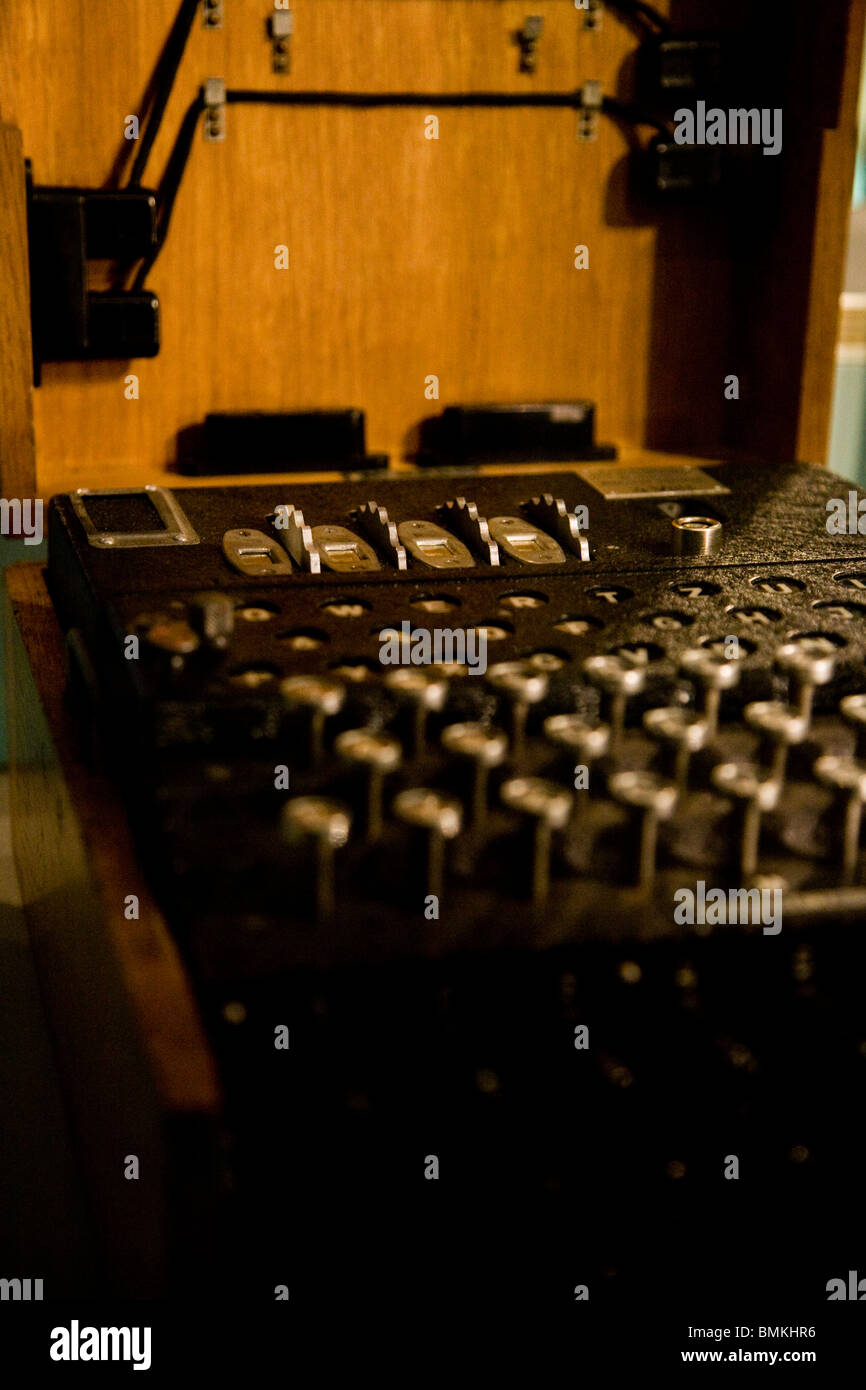 Enigma machine code allemand WWII Banque D'Images