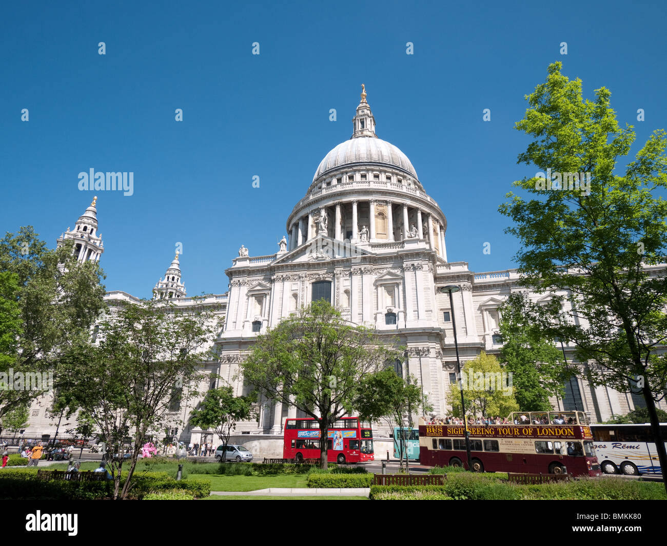 La Cathédrale St Paul, Londres, Angleterre Banque D'Images