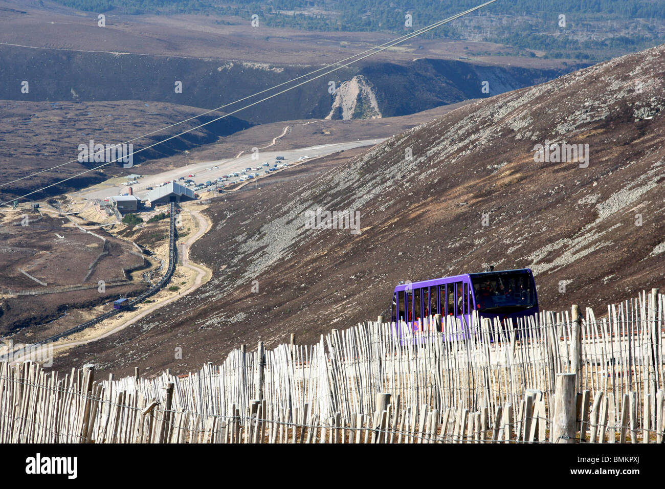 Cairngorm Mountain Railway Banque D'Images