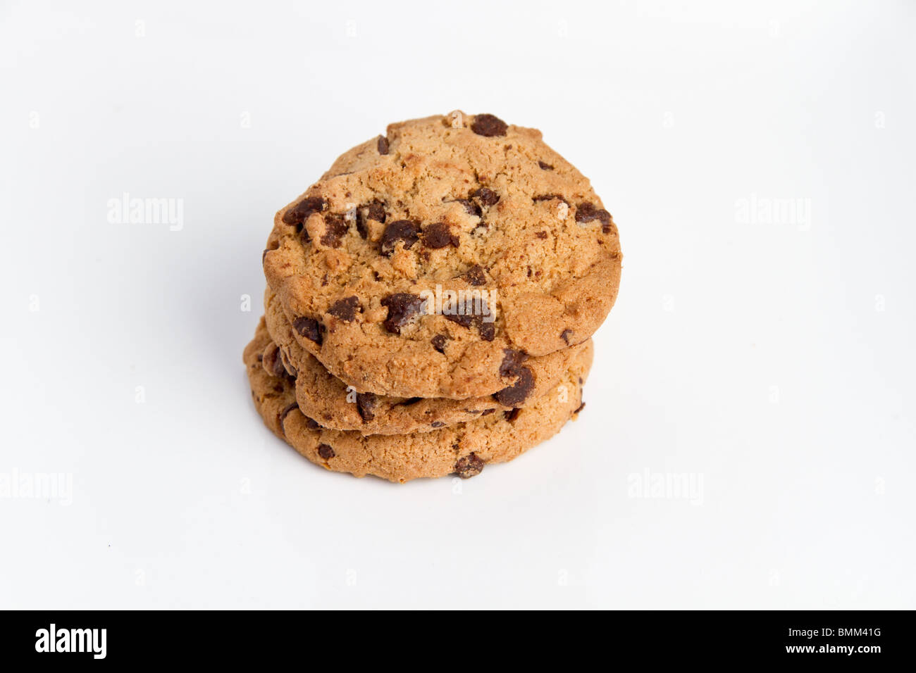 Cookies aux pépites de chocolat Banque D'Images