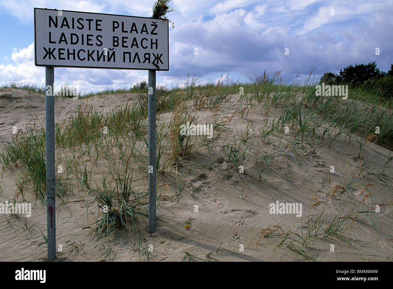 L'Estonie,Parnu Parnu,bay,plage,coût de la Baltique Banque D'Images