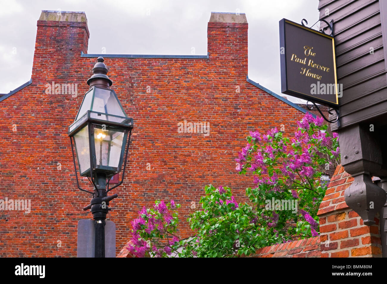 Paul Revere House sur le Freedom Trail, Boston, Massachusetts Banque D'Images