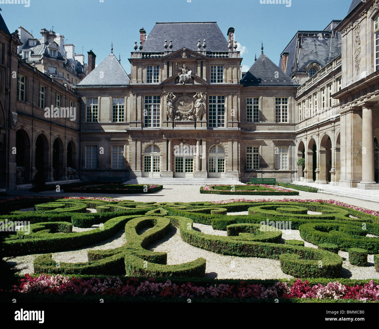 H™tel Le Pelletier de Saint-Fargeau, maintenant Musée Carnavalet, Paris, France. Par François Mansart 1655. Banque D'Images