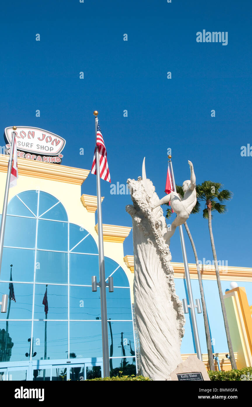 Le célèbre magasin de surf Ron Jons dans Cocoa Beach Floride USA Banque D'Images