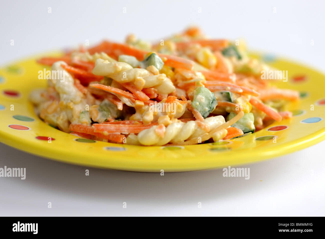 Salade de pâtes et de fromage Banque D'Images