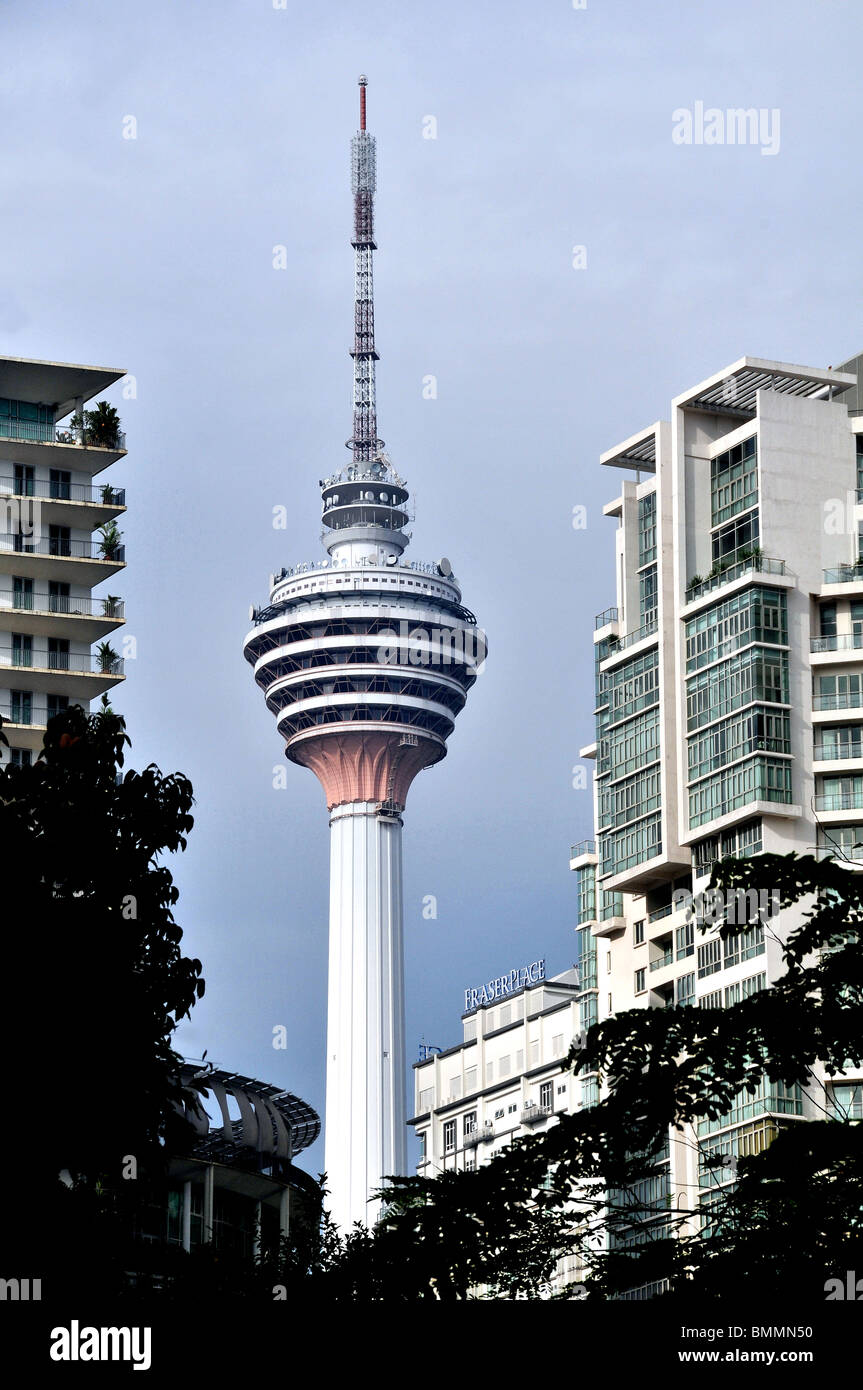 Les bâtiments, la tour Menara, Kuala Lumpur, Malaisie Banque D'Images