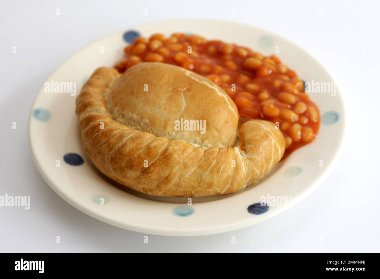 Cornish Pasty, Haricots Banque D'Images