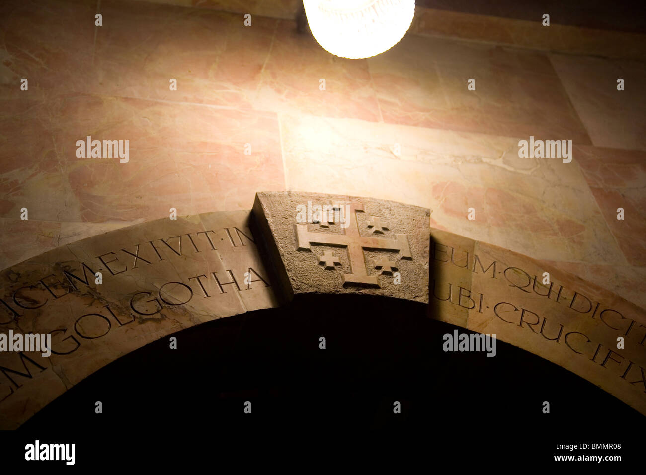 Dans Keystone Arch au Saint-Sépulcre à Jérusalem Banque D'Images